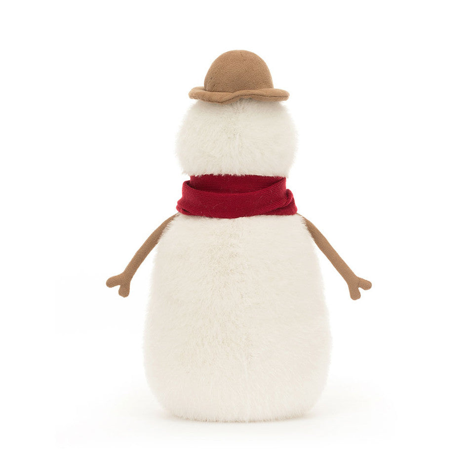 back view of Jesse Snowman Plush Toy.