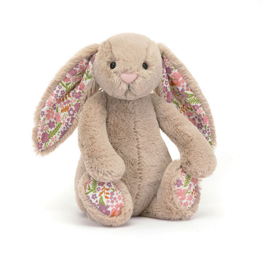 beige Blossom Bunny Small Plush Toy