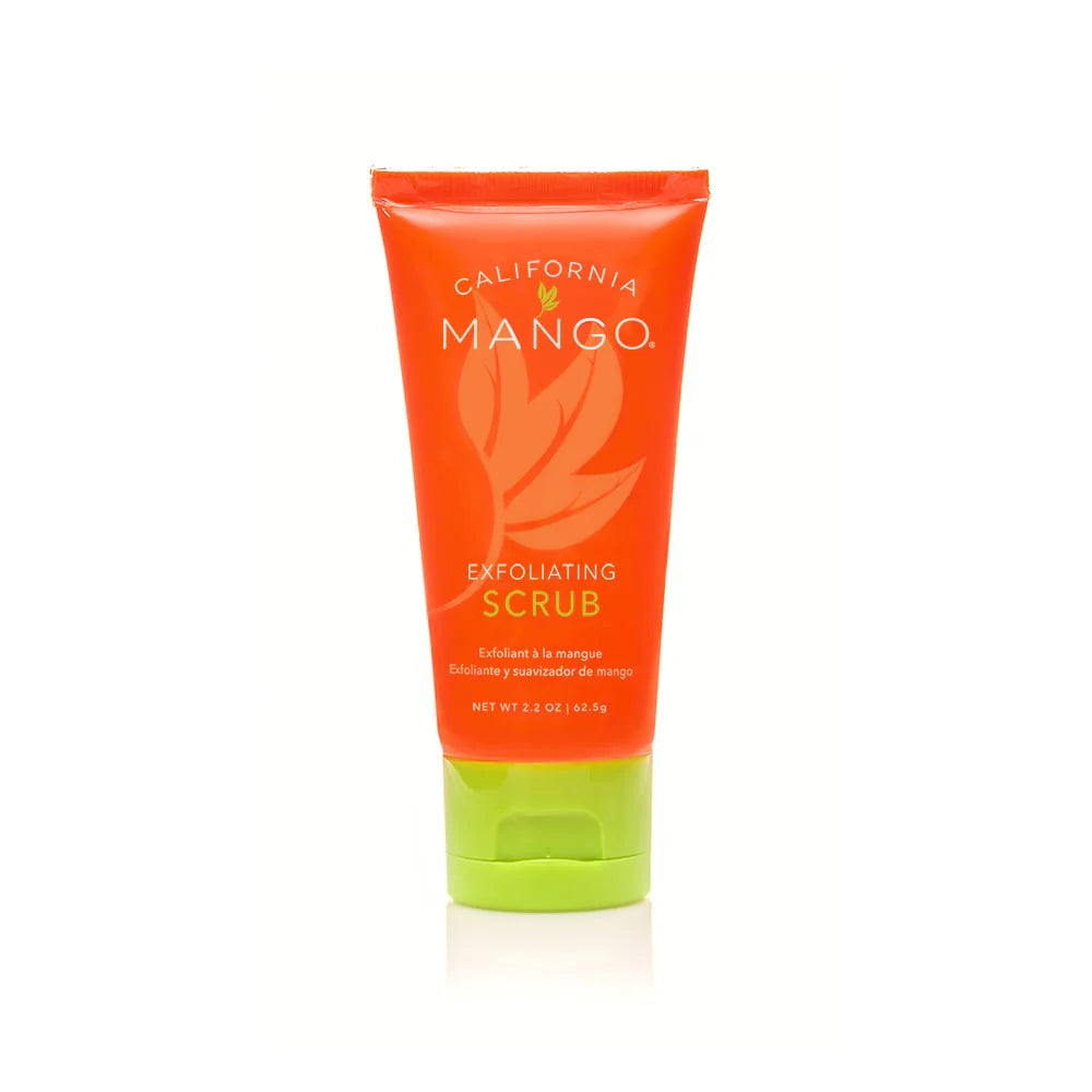 exfoliating scrub on a white background