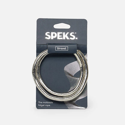 Speks fidget rope in its packaging on a white background
