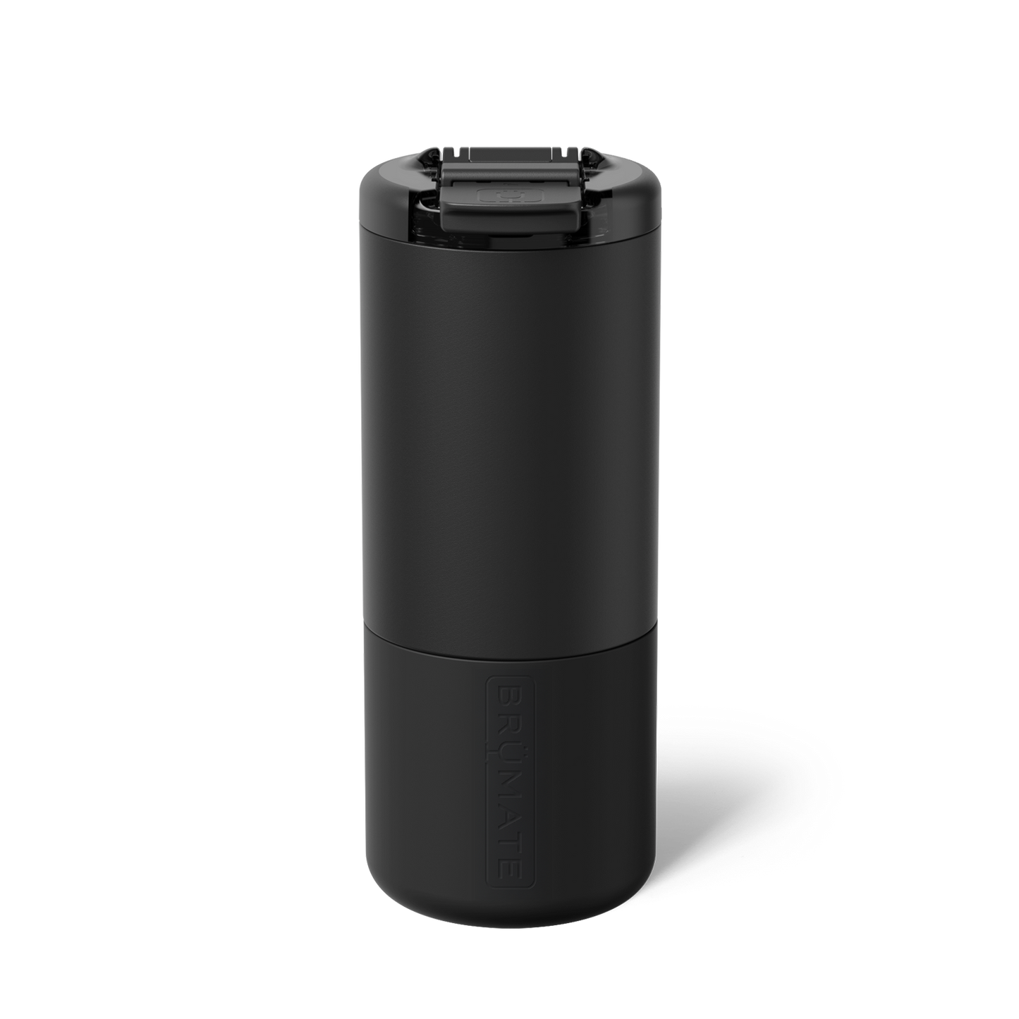 insolated tumbler with lid in a matte black hue