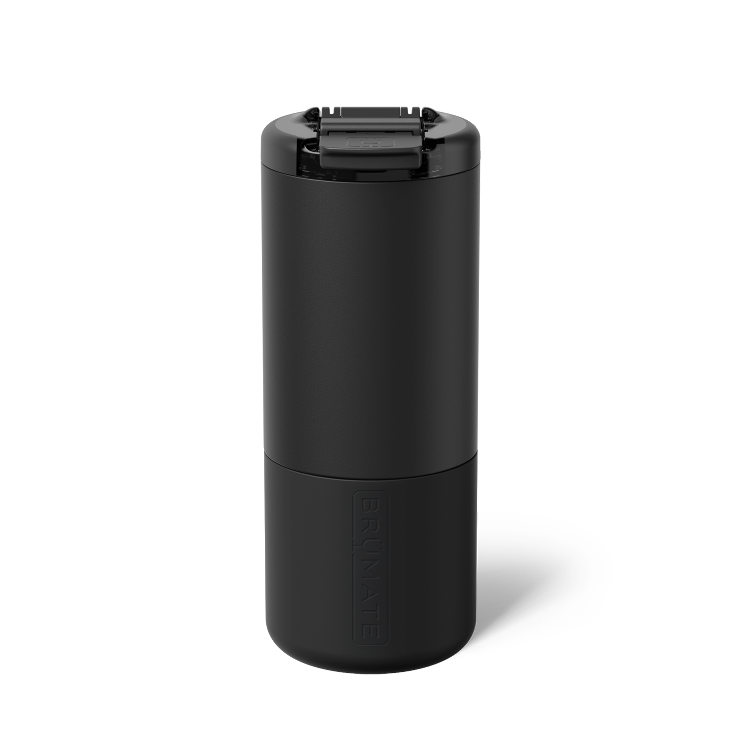 insolated tumbler with lid in a matte black hue