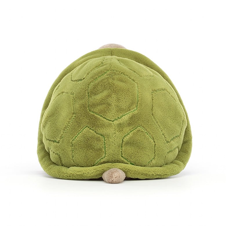 back  view of Timmy Turtle Plush Toy displayed against a white background
