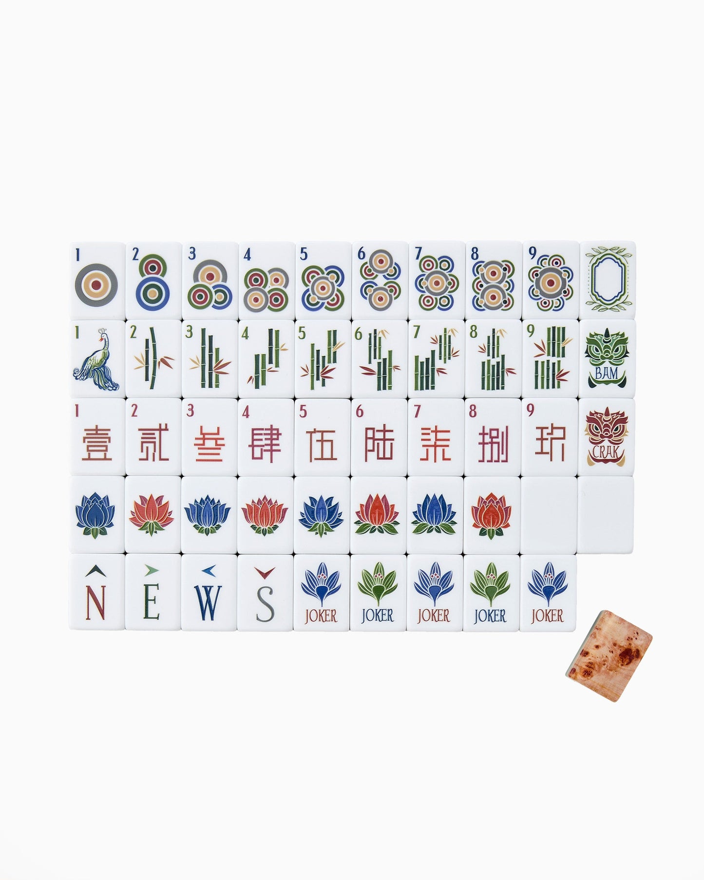 small set of heritage mahjong tiles