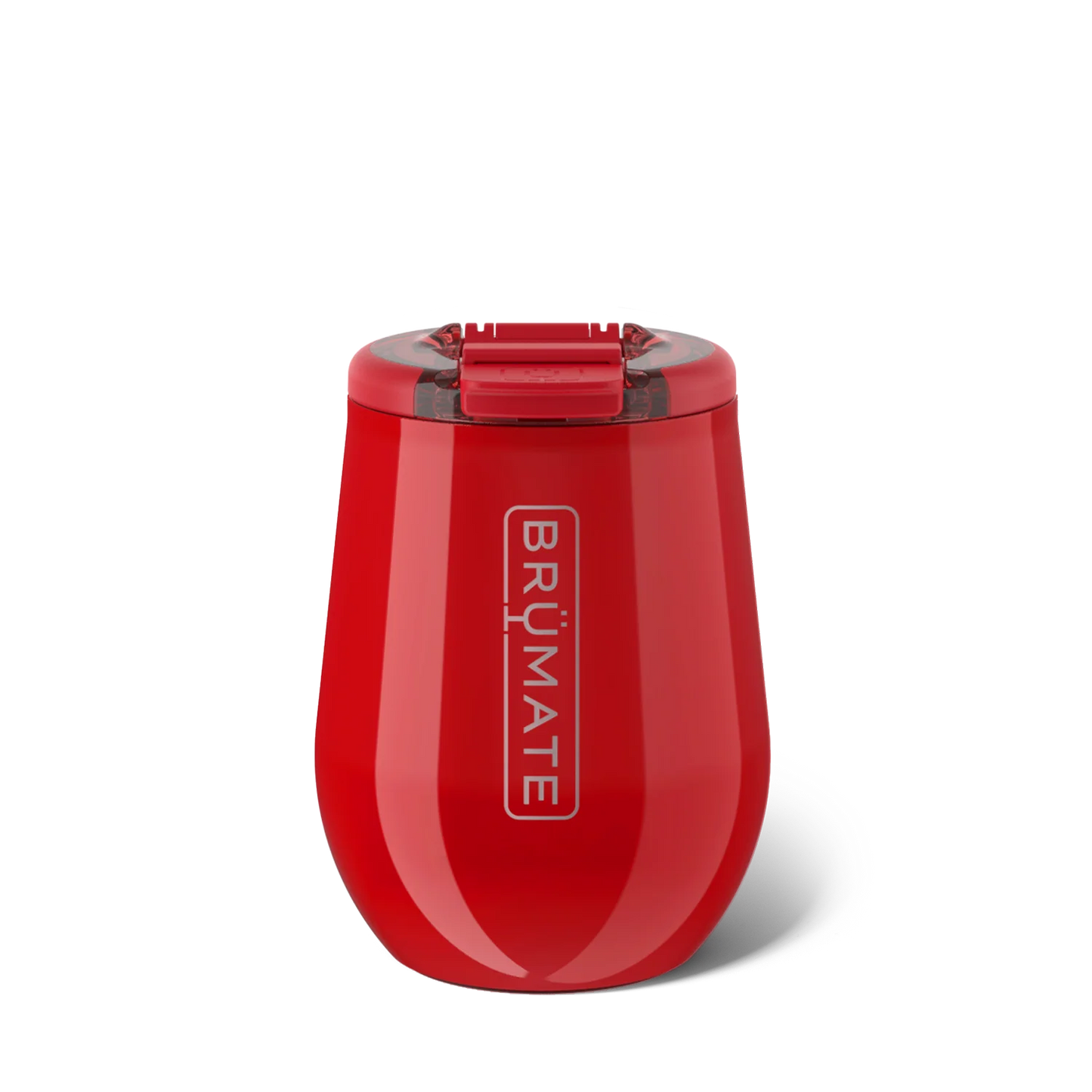 Uncork'd Wine Tumbler in a glossy
Maraschino red color