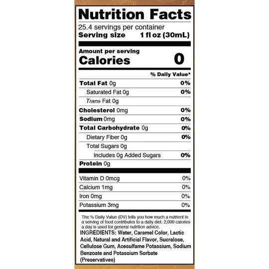 Nutrition facts and ingredient list. Please call 501-327-2182 for more information.