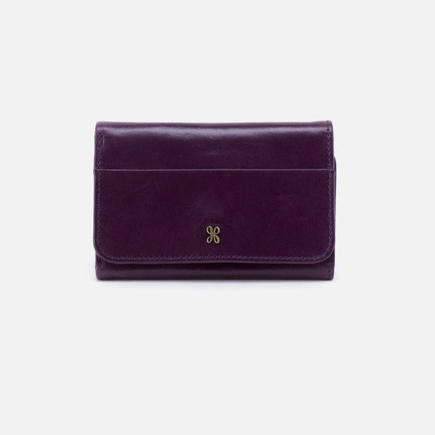 purple jill wallet on a white background.