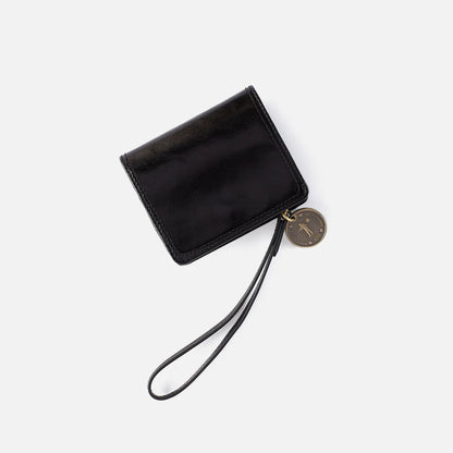back view of black Coin Wristlet Wallet