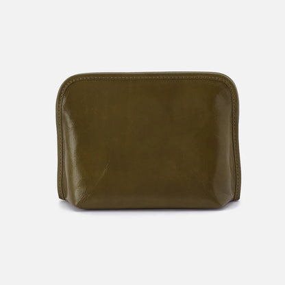closed view of the beauty organizer in the color olive veil