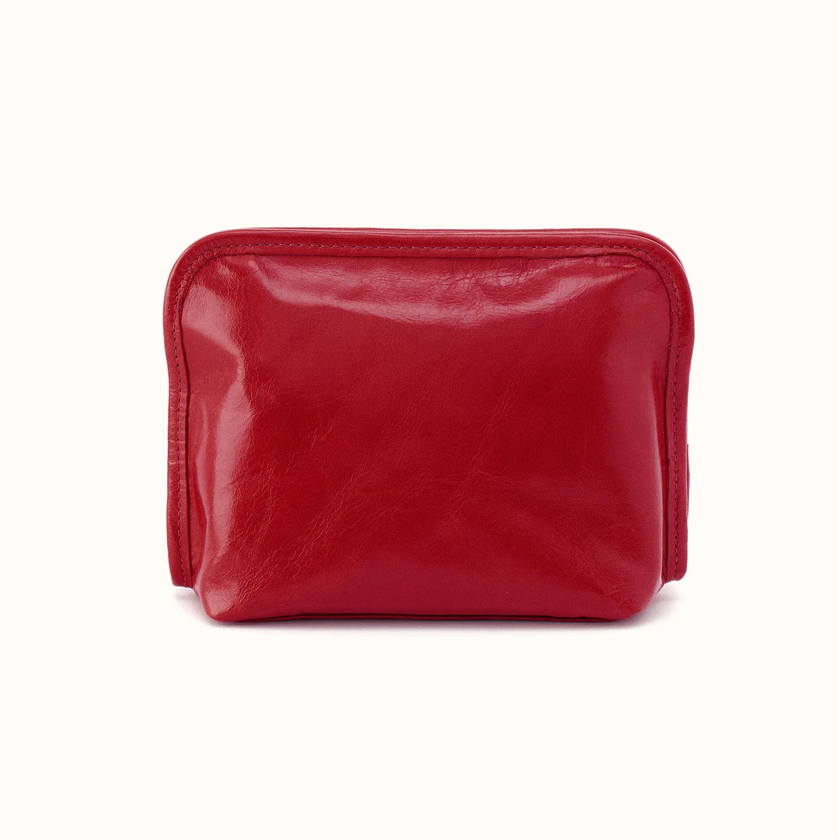 beauty cosmetic pouch in true red