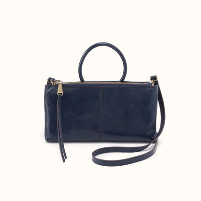front view of the sablecross body in the color ink navy