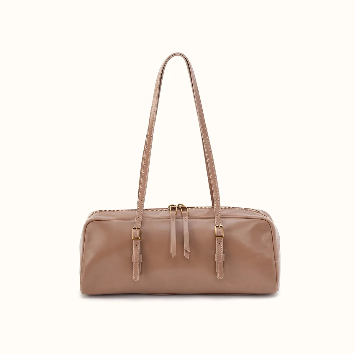 front view of the scottie satchel in woodsmoke
