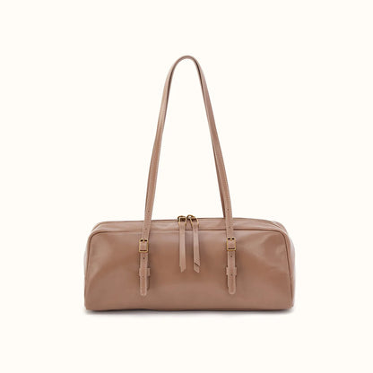 front view of the scottie satchel in woodsmoke