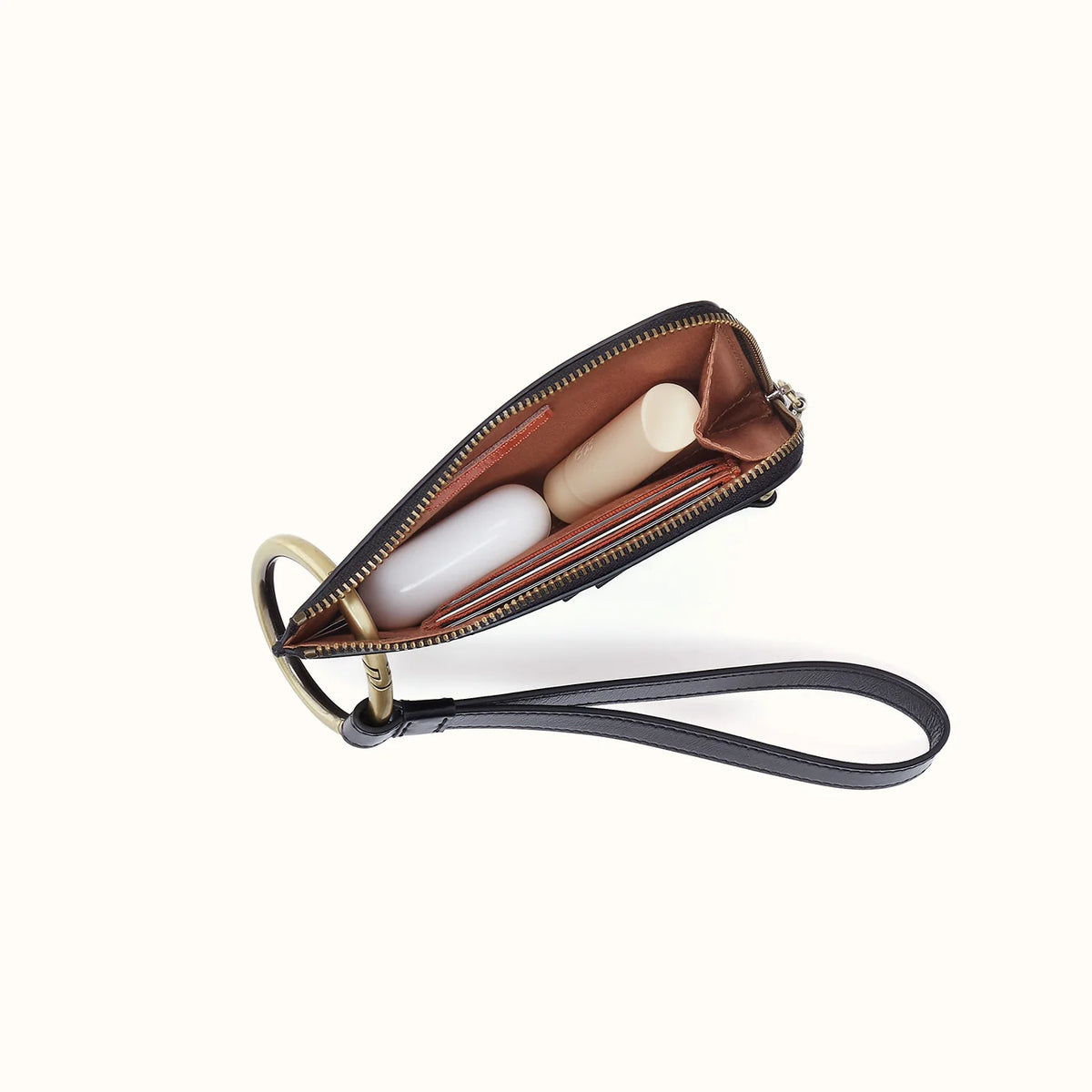 topw down open view of the black jett wristlet