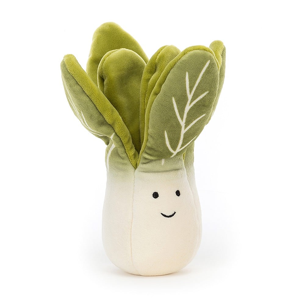 front view of Vivacious Vegetable Bok Choy Plush Toy.