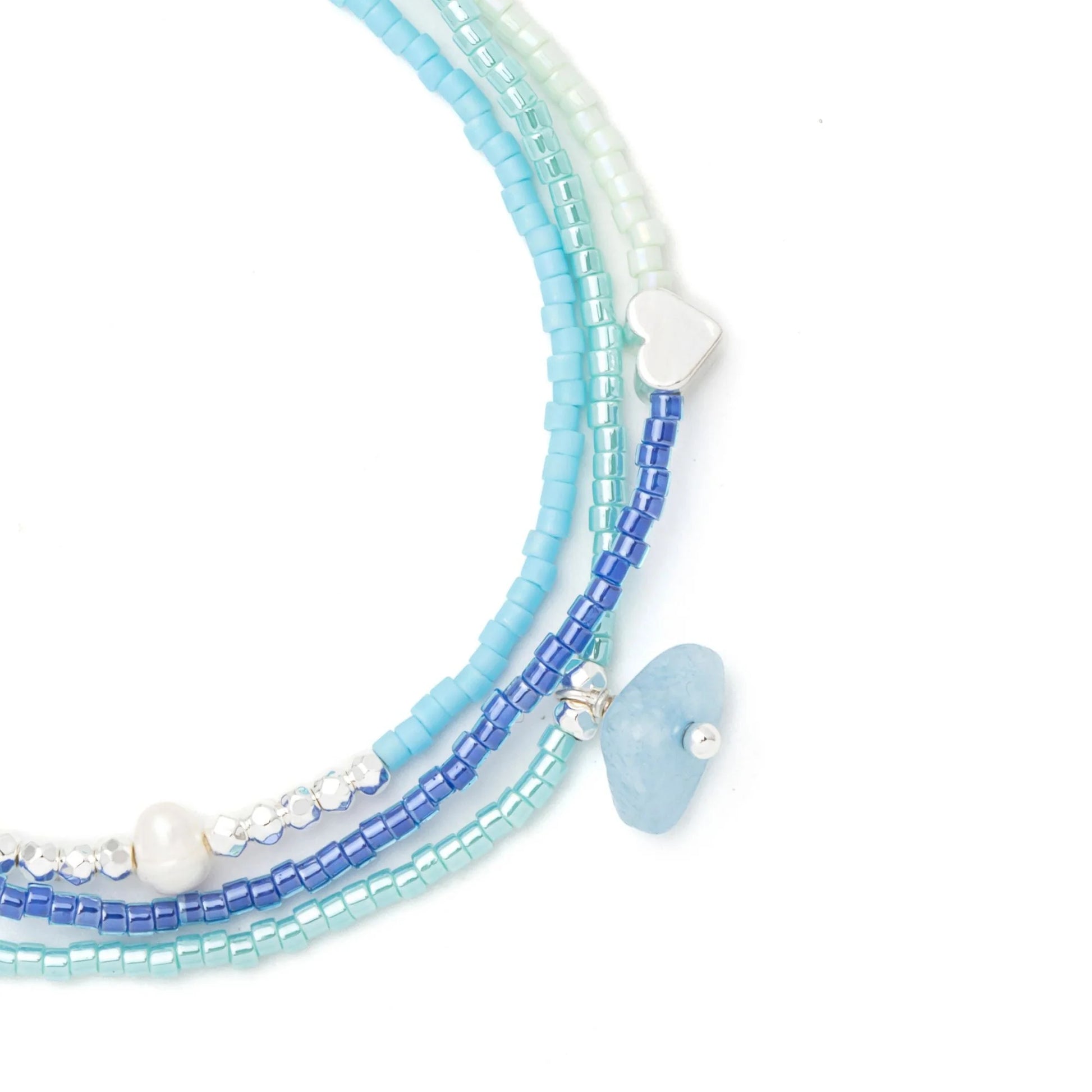 close-up of beaded wrap

