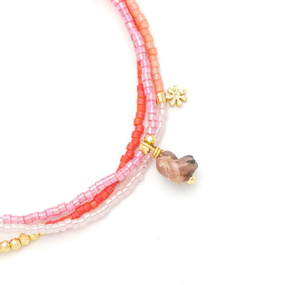 close-up of beaded wrap
