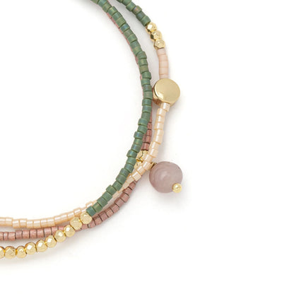 close-up of beaded wrap
