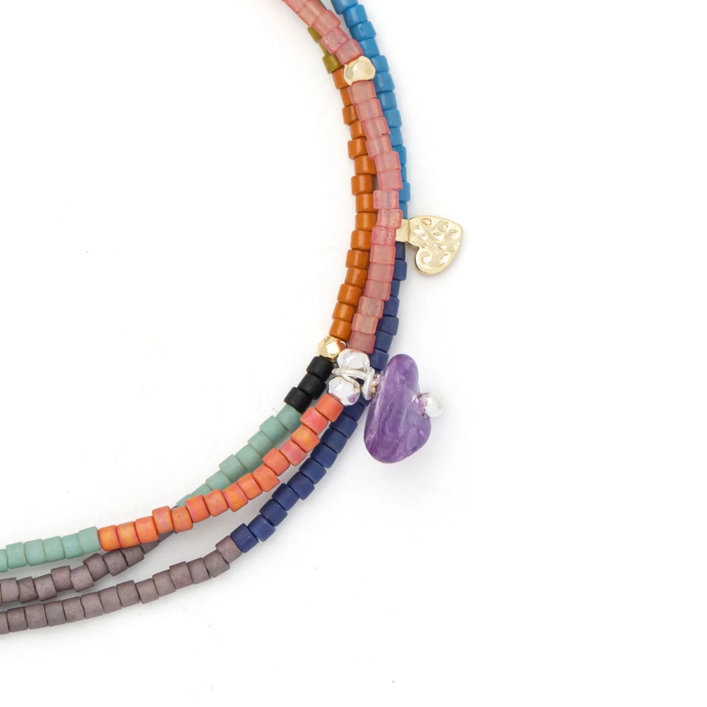 close-up of beaded wrap

