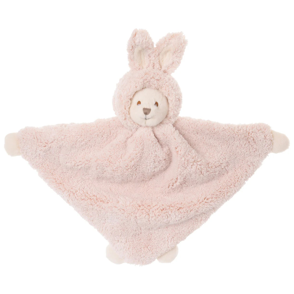 Ziggy Bear Tan Blankie spread out on a white background