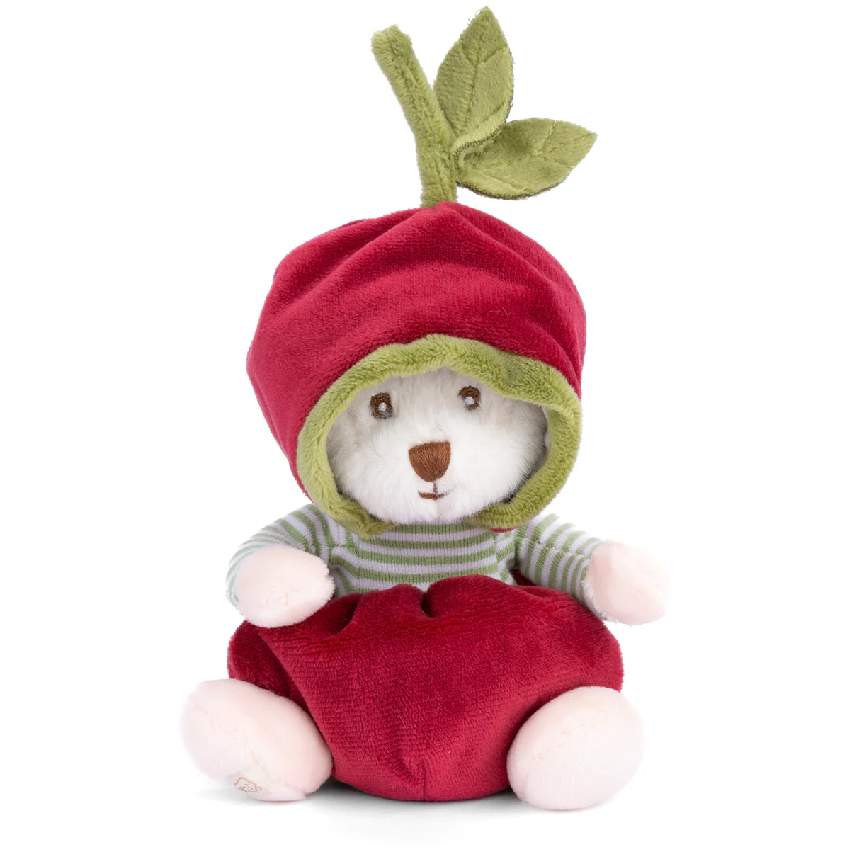 Ziggy Cherry Plush Toy wearing cherry hoodie