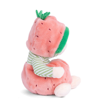 side view of Ziggy Strawberry Plush Toy