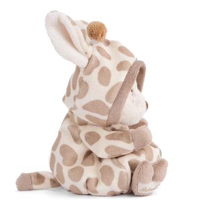 side view of ziggy giraffe plush toy