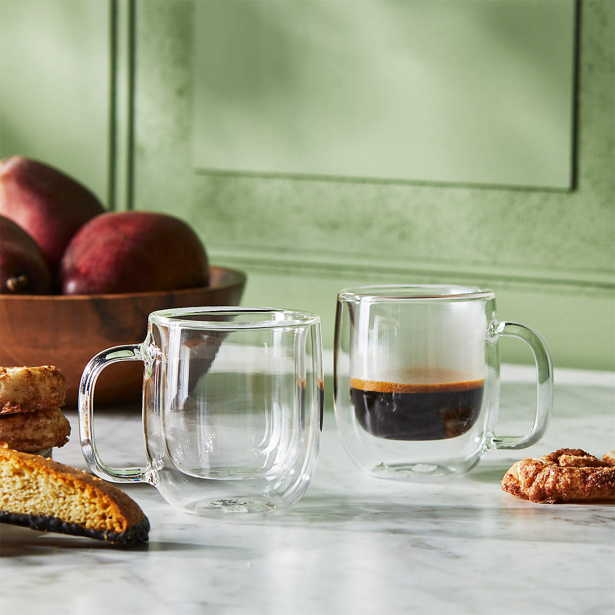 Sorrento - Double-Wall Glass Espresso Mug Set of 2