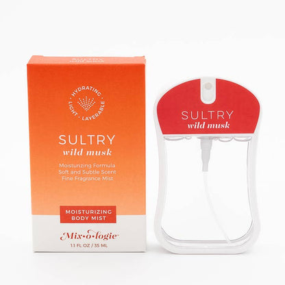 Moisturizing Body Mist, Sultry and its box