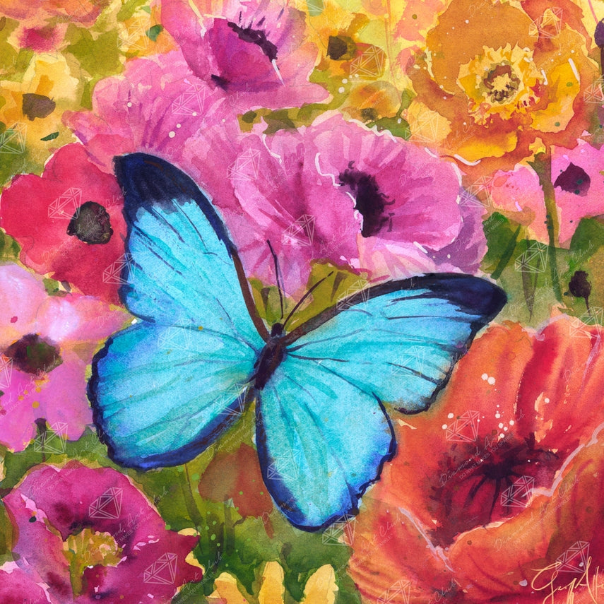 Butterfly meadow artwork