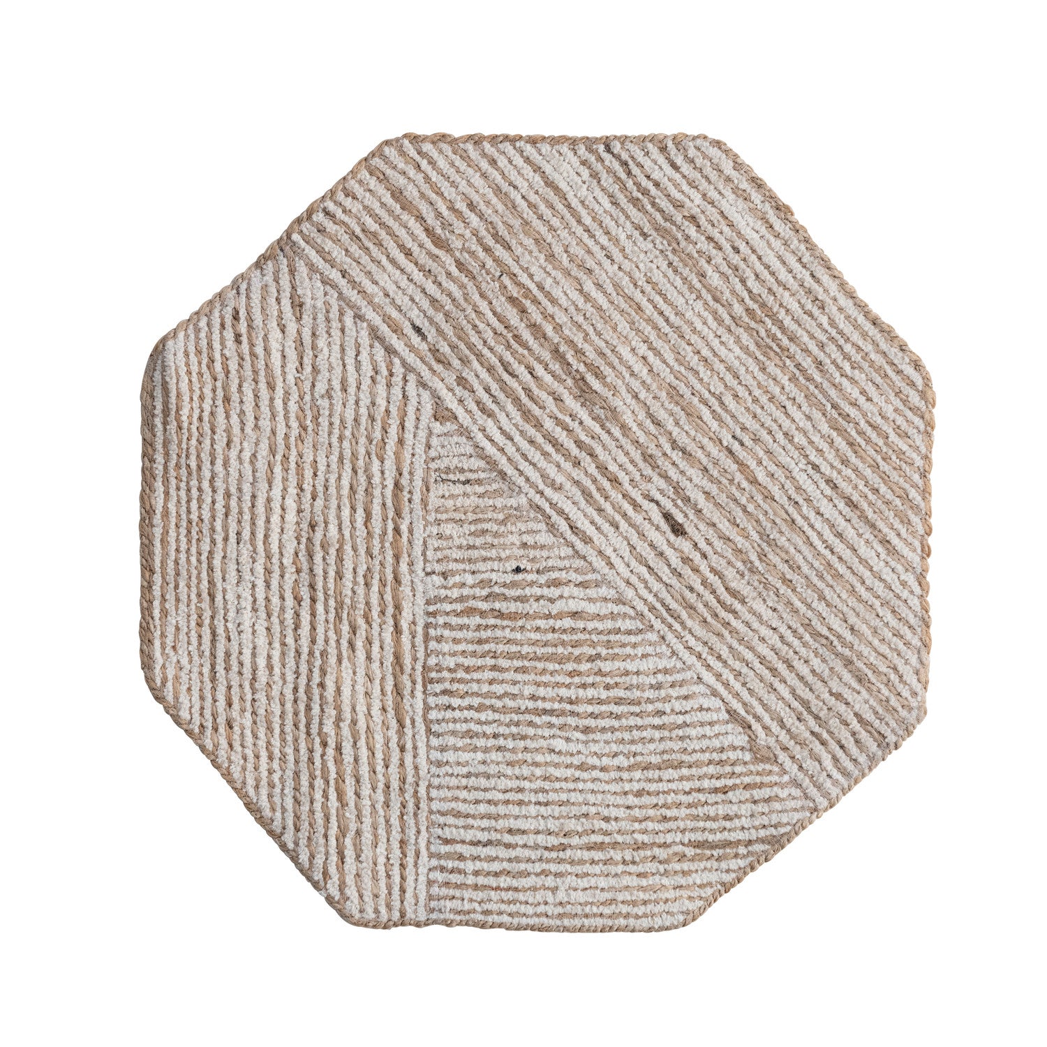 octagon shaped jute placemat