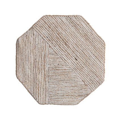 octagon shaped jute placemat