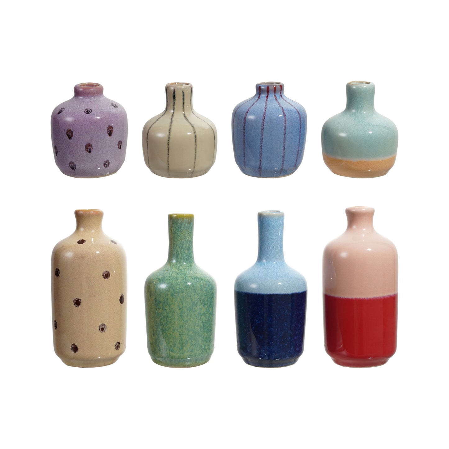 Bloomingville - Multi Color Stoneware Vase