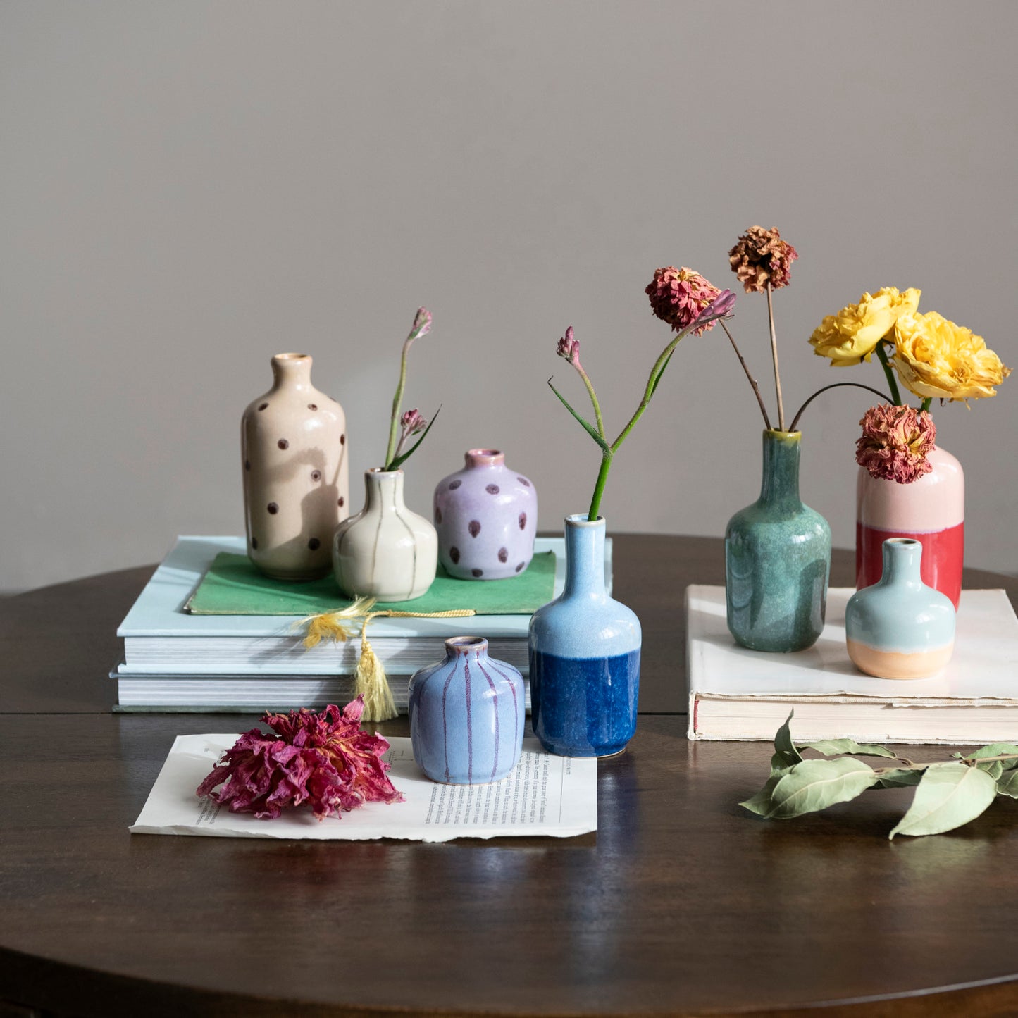 Bloomingville - Multi Color Stoneware Vase