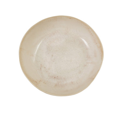 top view of stoneware serving bowl