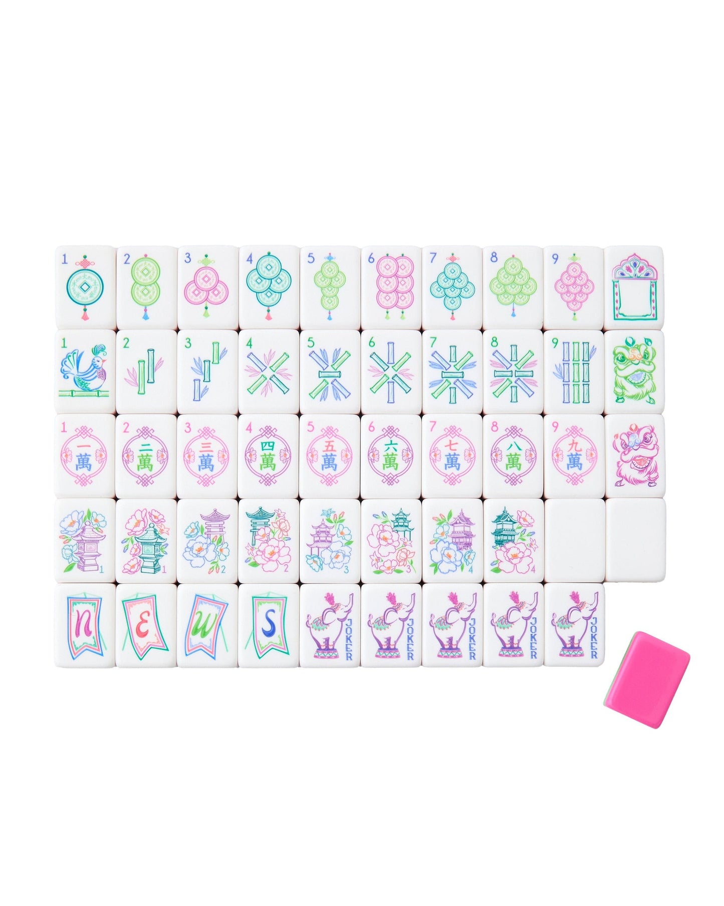 Small set of amara mahjong tiles