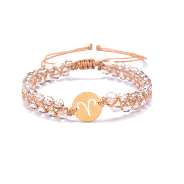 aries bracelet on a white background.