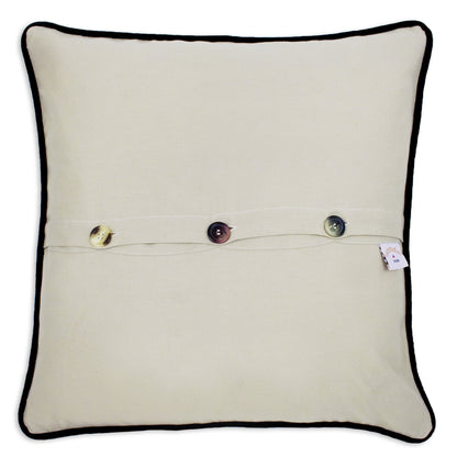 back view of Arkansas pillow showing button closures