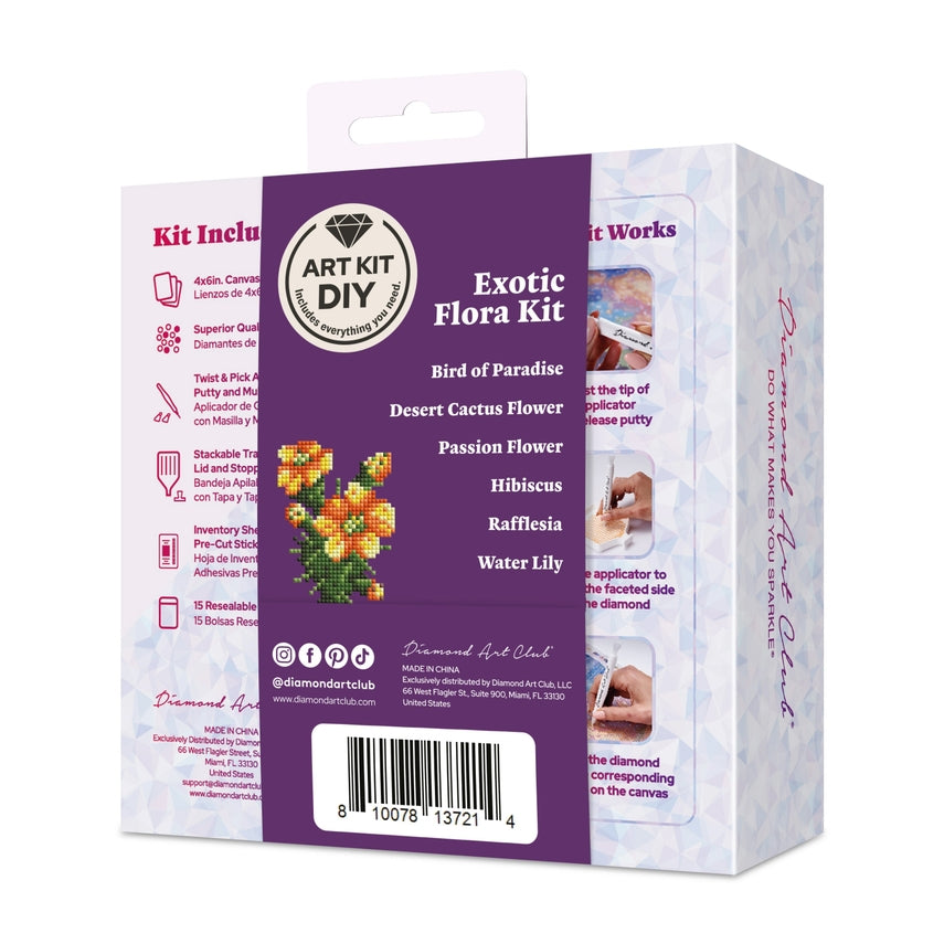 back of the mini dazzle boxed kit