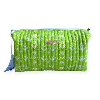 Laura Park Designs - Petal Garden Green Signature Cosmetic Bag