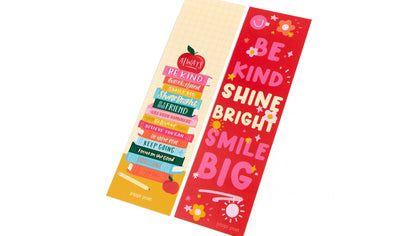 angled view of Affirmations Book Stack Bookmark Set