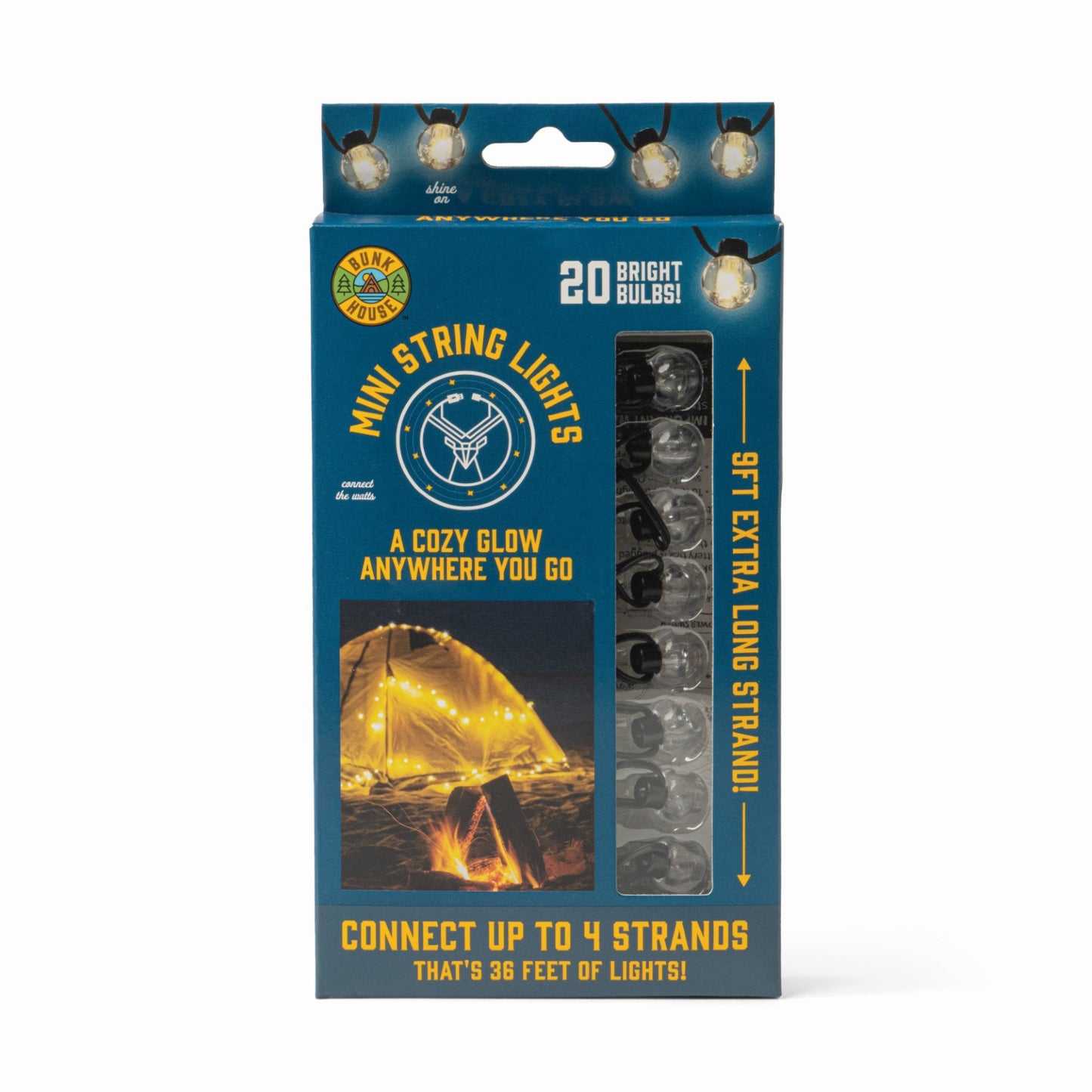 box packaging of mini string of lights.