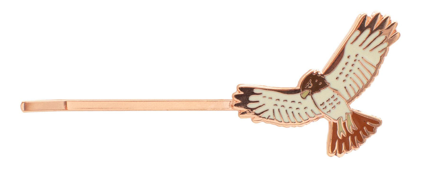 red tail hawk hair pin