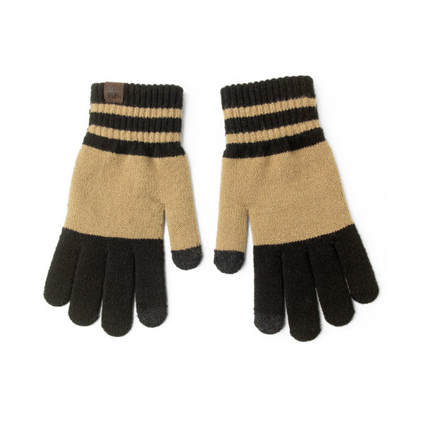 jet black Men's Lodge Gloves displayed against a white background
