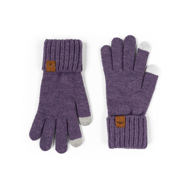 purple Mainstay Gloves displayed on a white background