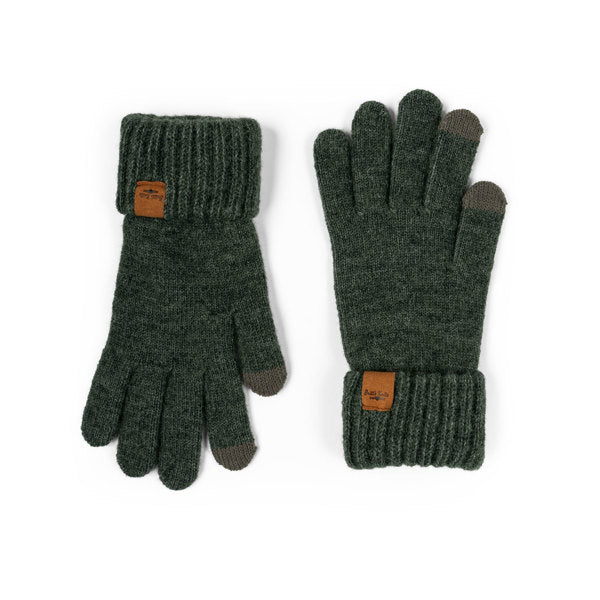 green Mainstay Gloves displayed on a white background