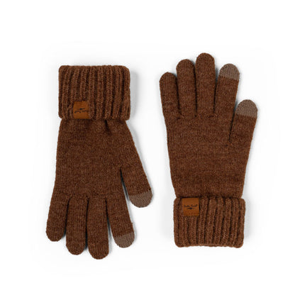 brown Mainstay Gloves displayed on a white background