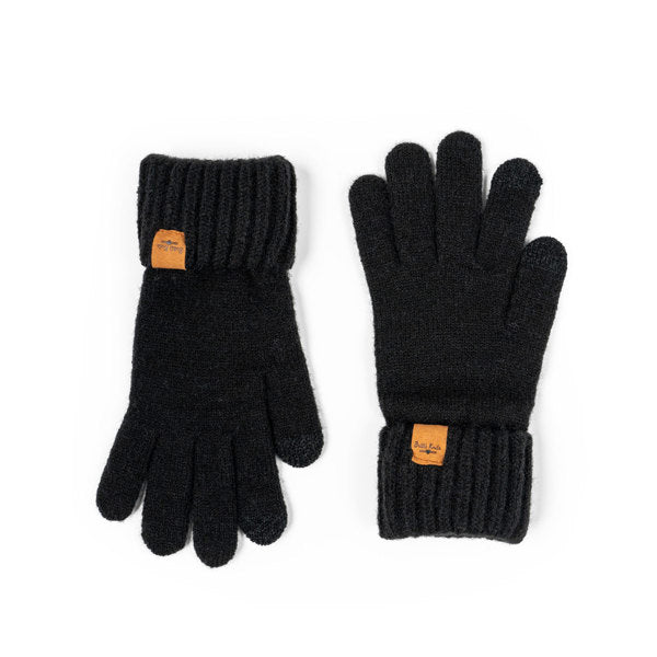 black Mainstay Gloves displayed on a white background