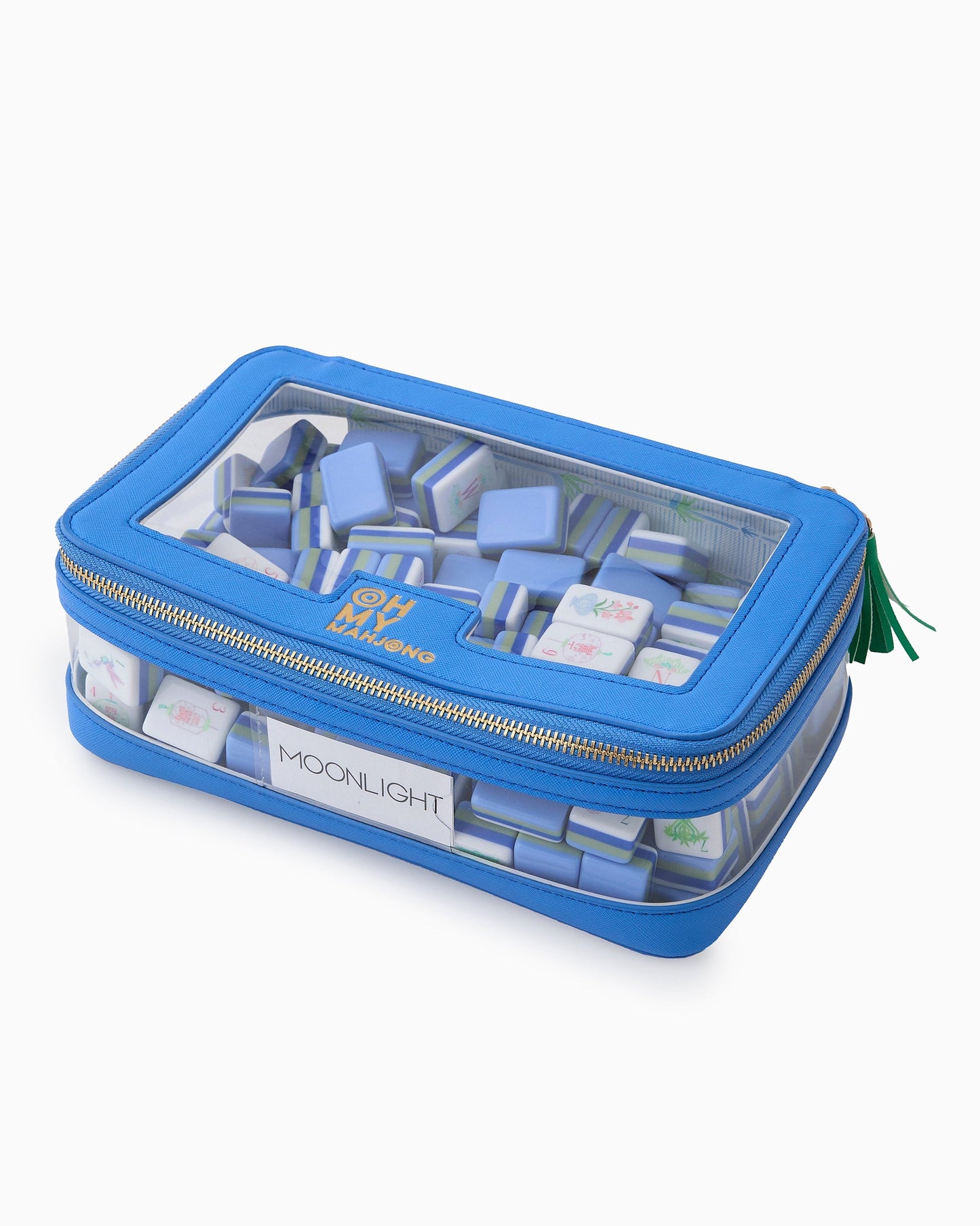 mahjong tiles storage closed and full of tiles