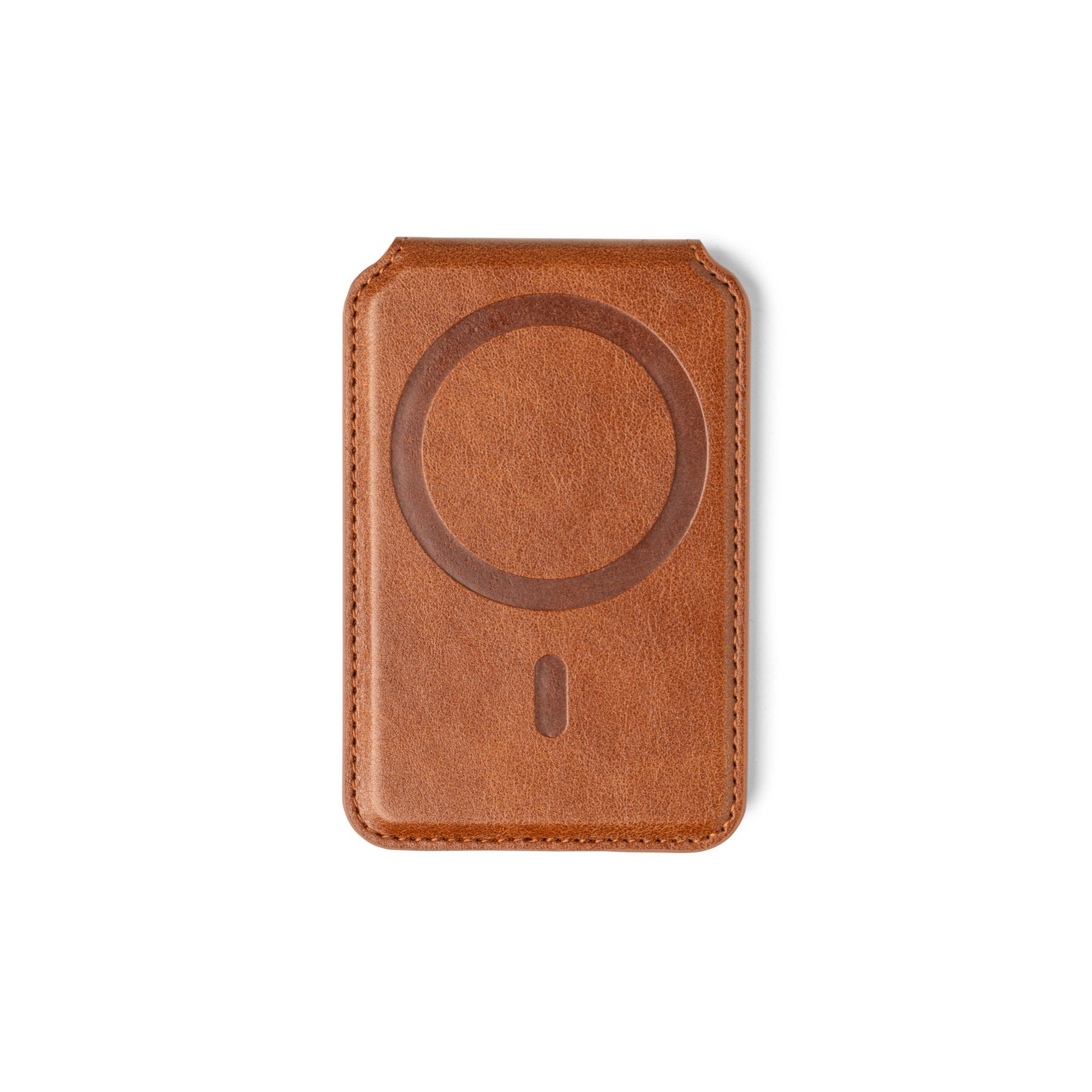 brown Magnetic Phone Wallet on a white background